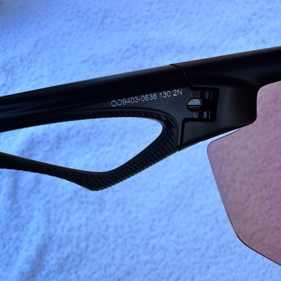 Oakley Black and Red Men's Sunglasses - Picture 8 of 9